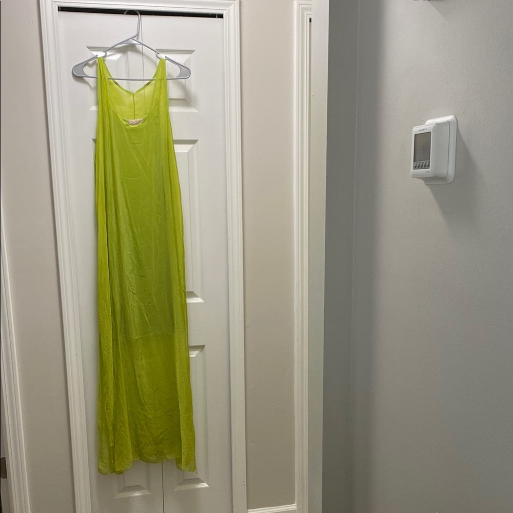 Vibrant Lime Green Maxi Dress